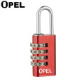 3 digit colour aluminium combination padlock